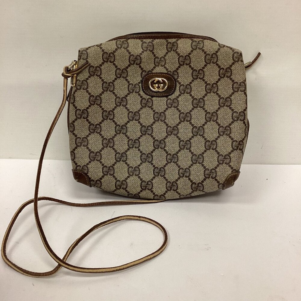 Vintage Gucci GG Supreme Mini Bag Cross Body Shoulder Purse